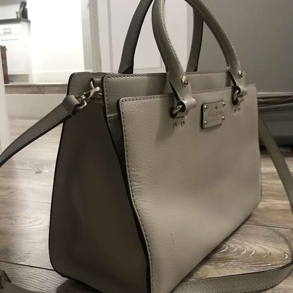 Kate spade beige shoulder hand carry handbag - Picture 3 of 6